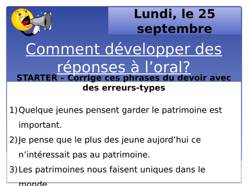 AS - Comment développer ses réponses a l'oral