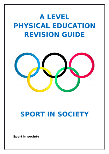 Edexcel A Level Revision Guide - Sport in Society