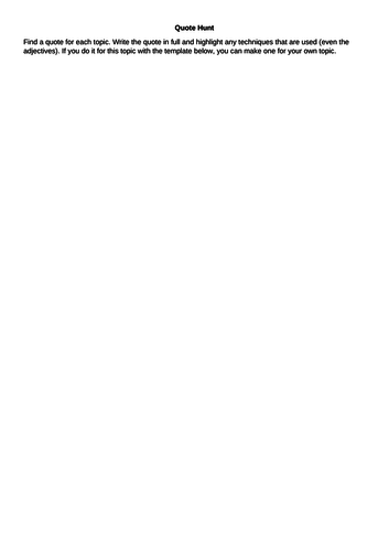 Revision Activity for Jekyll and Hyde