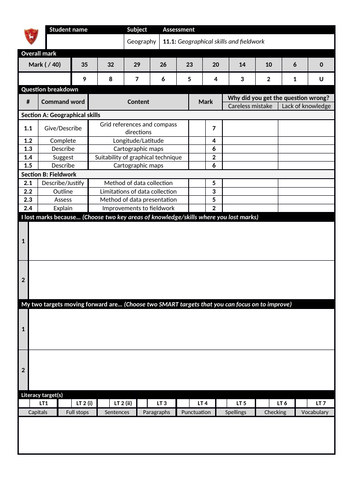 GCSE Unit 3 interim assessment AQA 9-1