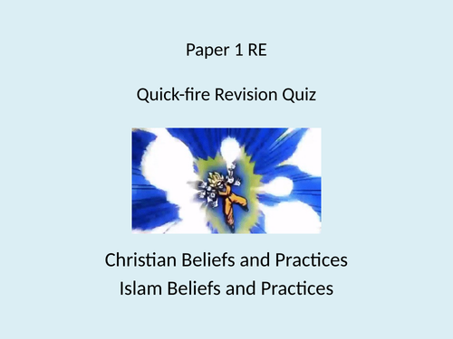 AQA Spec A Religious Studies - GCSE - Emergency Revision Lesson - Paper 1