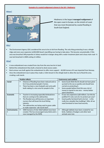 Medmerry coastal realignment case study