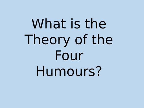 Medicine Through Time Revision Lesson