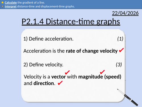 GCSE Physics: Distance-time Graphs