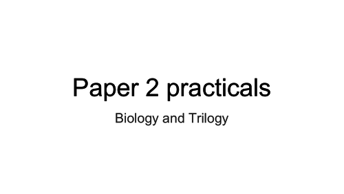 AQA Biology - Required Practicals for Paper 2 Summary Sheet
