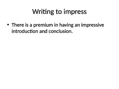 PPT designed to help year 11 write A level style intros - GCSE LIT