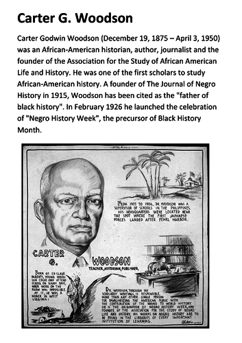 Carter G. Woodson Handout