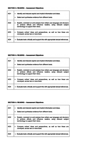 AQA Language Paper 1 Question 2