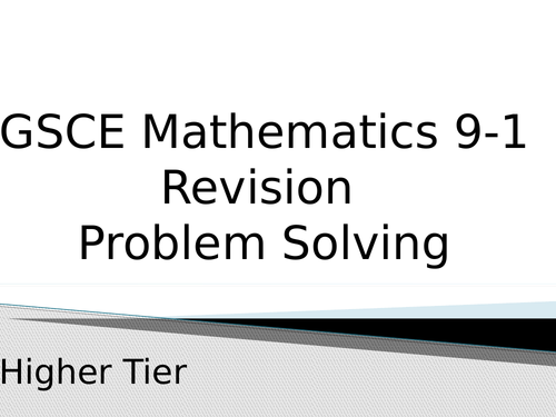 Revision ppt for GCSE 2018