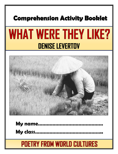 What Were They Like? Comprehension Activities Booklet!