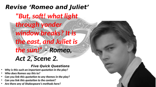 Romeo and Juliet - Last minute revision for the GCSE English Literature exam