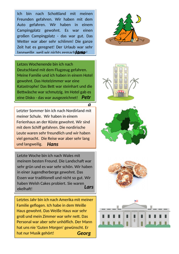 Urlaub Blogs Teaching Resources