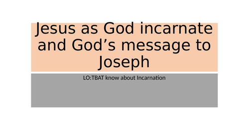 Chapter 2:Incarnation