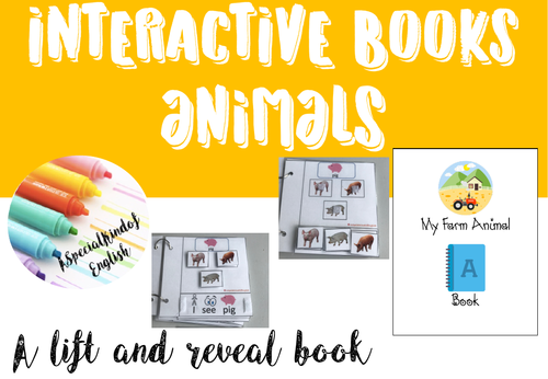 Interactive/adapted books: animals