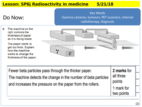 SP6j Radioactivity in medicine