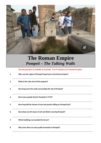 Pompeii. The Talking Walls