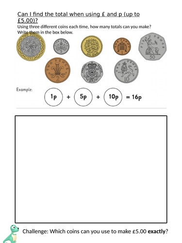 Adding different amounts.