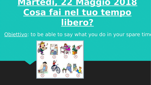 Il tempo libero ITALIAN free time KS3