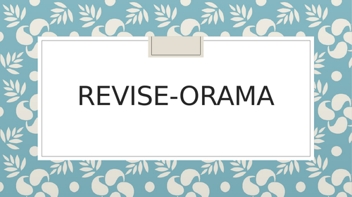 AQA A-Level revision quiz