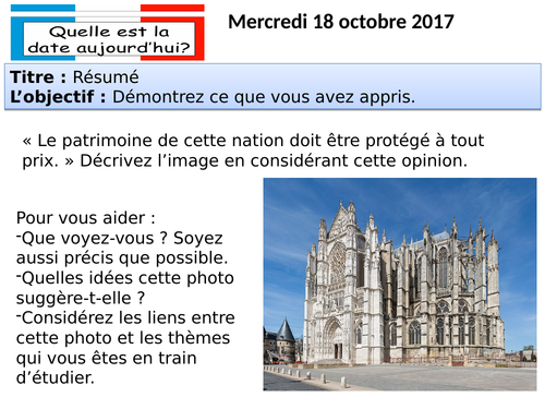 Le patrimoine Résumé