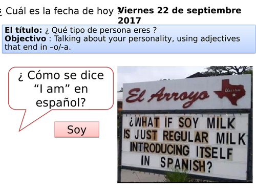 Viva 1 Module 1 Mi Vida Unit 2 ¿ Qué tipo de persona eres ?