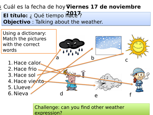 Viva 1 Module 2 Mi tiempo libre Unit 3 ¿ Qué haces cuando llueve ?