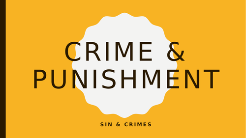 Sin and Crime