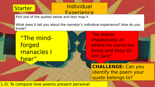 GCSE POWER AND CONFLICT REVISION: INDIVIDUAL EXPERIENCE