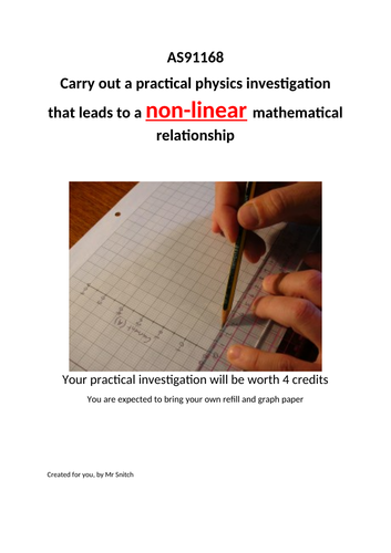 Non-linear relationship practical assessment guide