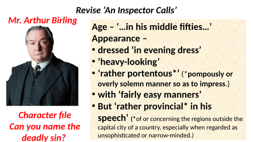 AQA Last Minute An Inspector Calls Revision - English Literature Paper 2