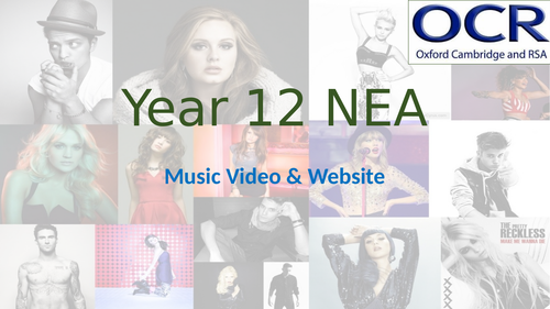 A level OCR NEA- music video and website