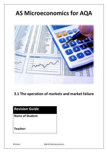 Microeconomics revision guide for AQA Economics (Year 12/AS) PDF version