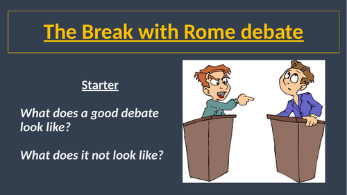 The Break with Rome