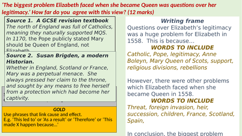 Elizabeth Tudor Assessment
