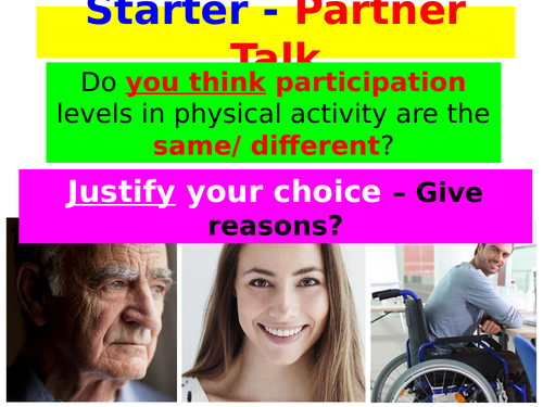New AQA GCSE PE - Engagement Patterns/ Barriers to Participation
