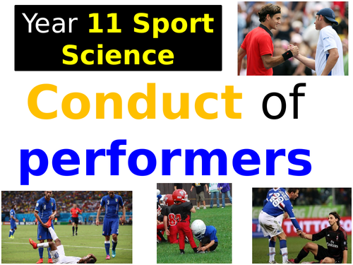 New AQA GCSE PE - Conduct of Performers