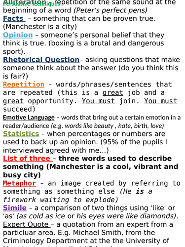 Everything you need - various technique placemats