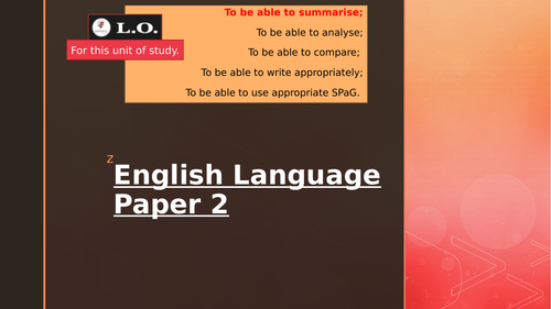 English Language Paper 2 Walkthrough