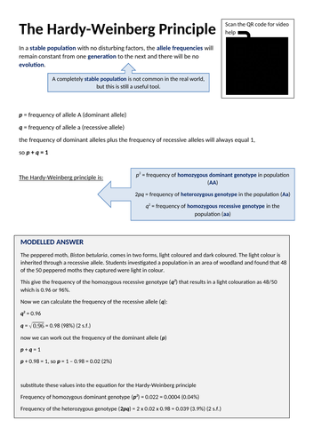 The Hardy-Weinberg Principle