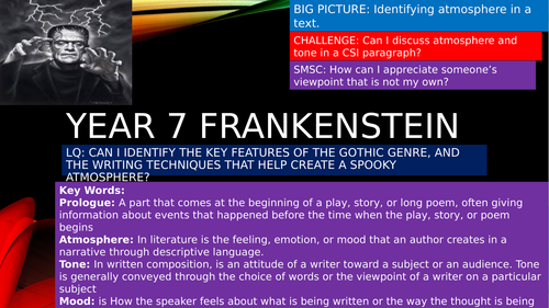 Year 7 Frankenstein