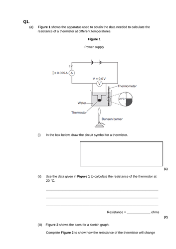 GCSE AQA Physics Electricity Revision Worksheets HT 6