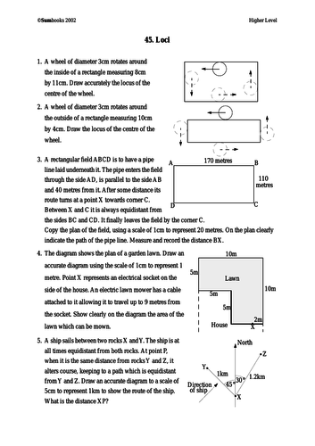 GCSE Edexcel Maths Shape Loci