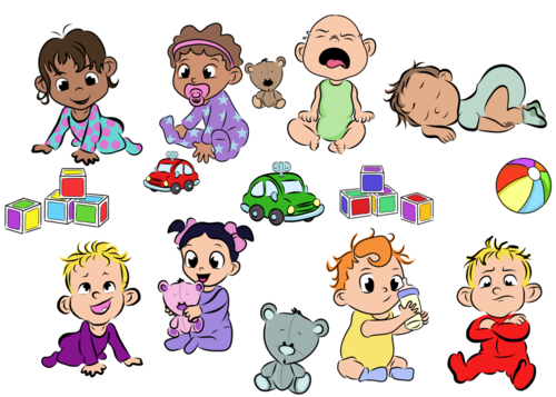 Baby/ Toddler/ Toy- Clipart- For personal and Commercial use