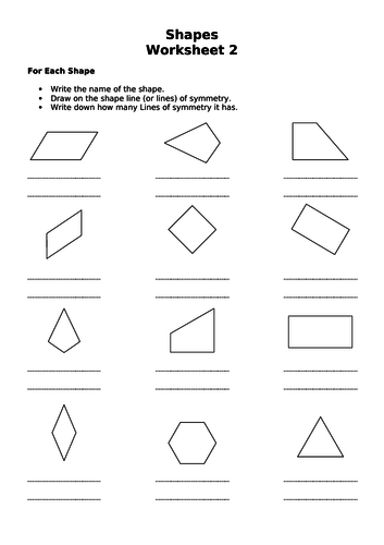 GCSE Edexcel Maths Shapes  Symmetry