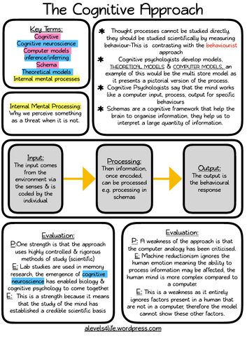 AQA Psychology Cognitive Approach poster