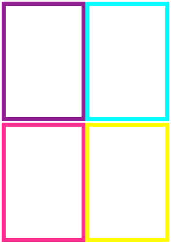 4 blank revision cards | Teaching Resources