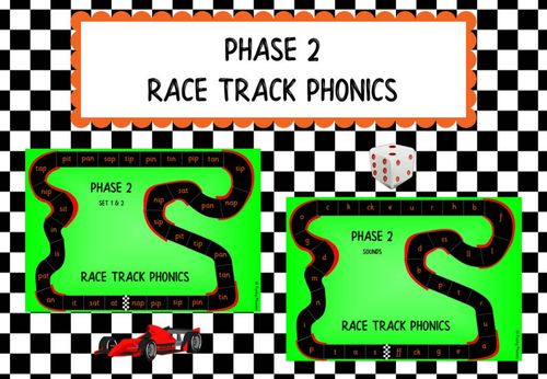 Phonics Phase 2 Race Tracks