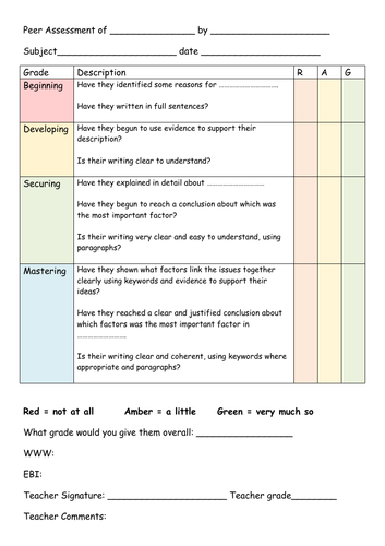 peer-assessment-template-teaching-resources