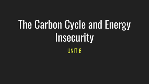 Carbon Sequestration