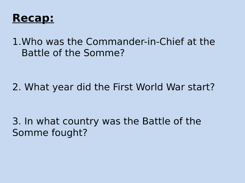 How useful are First World War sources? Full Lesson